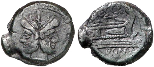 scribonia roman coin as